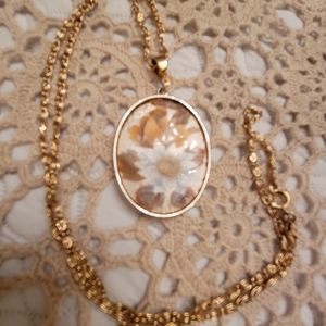 Vintage Sarah Coventry Floral Pendant and Chain